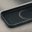 Microfibre lined frame of the Black Leather Bumper Case (with Camera Stand) for iPhone 18 Pro / 17 Pro