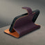 Stand function of the Dark Cherry Leather Detachable Case for iPhone 17 Pro