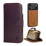Dark Cherry Leather Detachable Case for iPhone 17 Pro Max