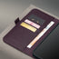 Card slots inside the Dark Cherry Leather Case for iPhone 17 Pro Max