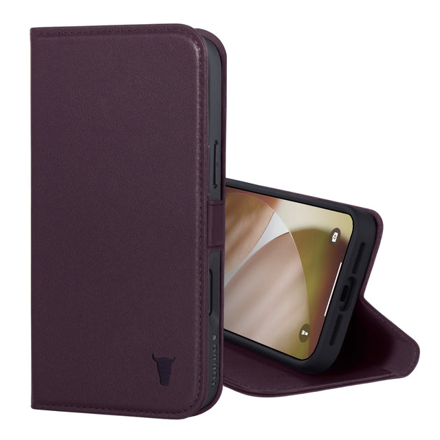 Dark Cherry Leather Case for iPhone 17 Pro Max