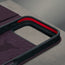 Advaned protection inside the Dark Cherry Leather Case for iPhone 17 Pro