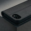 Camera cutout on the Black Leather Wallet Case for iPhone SE4 (2025)