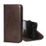 Dark Brown Leather Wallet Case for iPhone SE4 (2025)