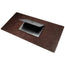 Large Dark Brown Leather Desk Mat