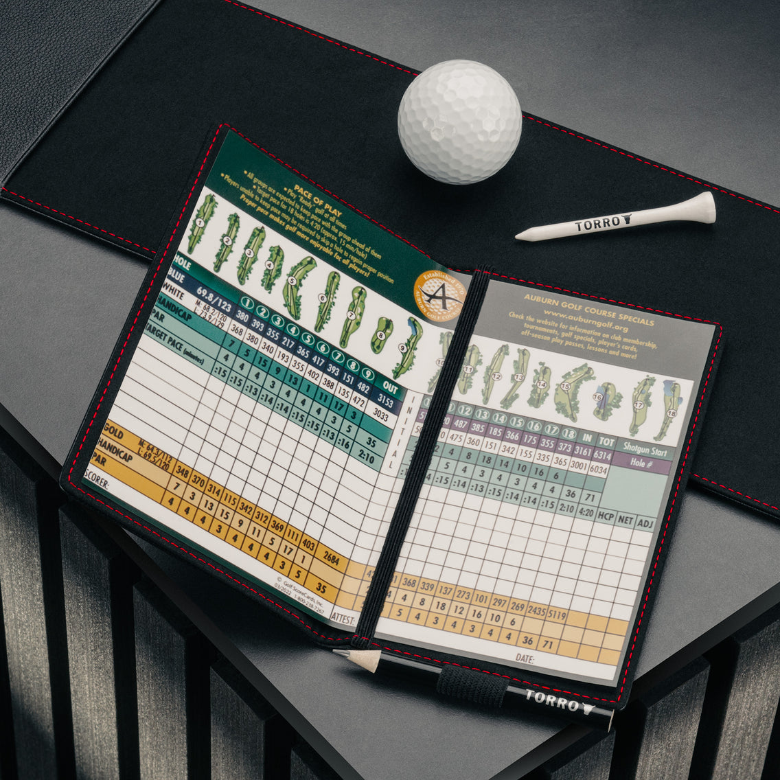 Leather Golf Scorecard & Yardage Book Wallet (PRO Edition) - TORRO ...