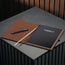 Dark Brown Leather A4 Notebook Cover
