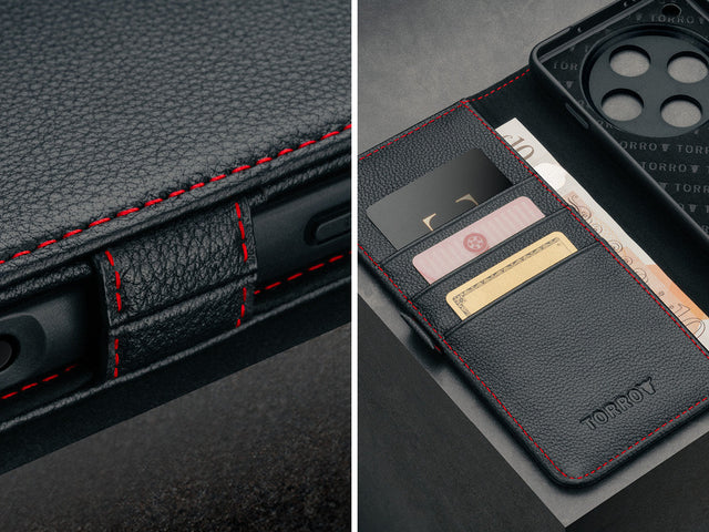 Oppo Find X8 Pro Leather Case Feature Focus