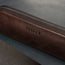 Dark Brown Leather Pencil Case