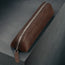 Dark Brown Leather Pencil Case