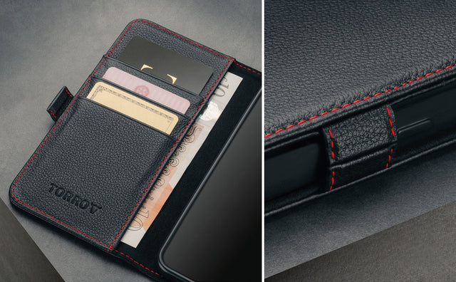 Samsung Galaxy A56 Leather Case (with Stand Function) Feature Focus