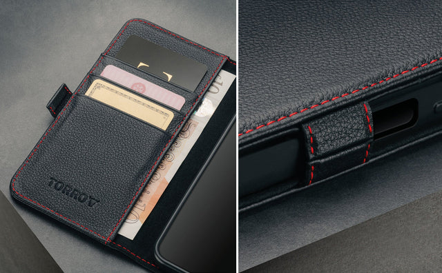 Samsung Galaxy A17 Leather Case (with Stand Function) Feature Focus