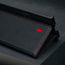 Magnetic clasp on the Black with Red Detail Leather Case for Samsung Galaxy Z Fold6