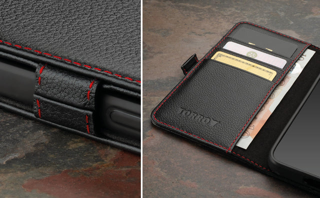 Galaxy S23 Leather Case (with Stand function) Feature Focus