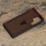 Microfibre lining of the Dark Brown Leather Bumper Case for Samsung Galaxy S24 Ultra