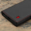 Black with Red Detail Leather Wallet Case for Samsung Galaxy S24 Ultra