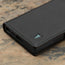 Black with Turquoise Detail Leather Wallet Case for Samsung Galaxy S24 Ultra