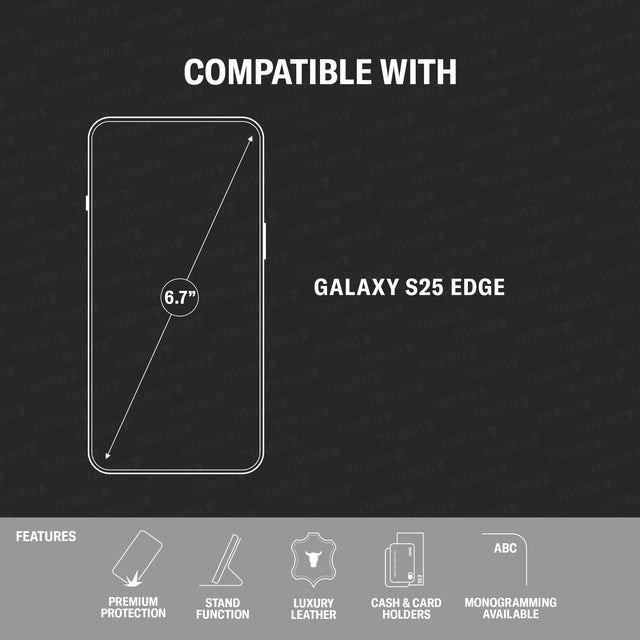 Compatibility and features of the Leather Case for Galaxy S25 Edge