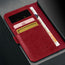 Crimson Leather Case for Galaxy S25