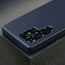 Camera cutout on the Blue Slimline Leather Bumper Case for Galaxy S25 Ultra