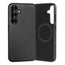 Black Slimline Leather Bumper Case for Galaxy S25+