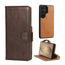 Dark Brown Leather Detachable Case for Galaxy S26 Ultra
