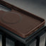 Microfibre lining in the Dark Brown Leather Bumper Case for Galaxy S26 Ultra