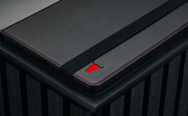 Galaxy Tab A9+ Leather Case Feature Focus