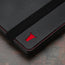 Black with Red Detail Leather Case for Samsung Galaxy Tab S9 Ultra