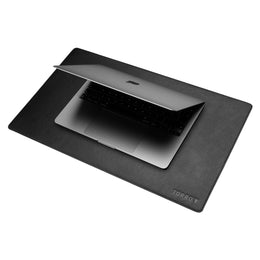 Small Black Leather Desk Mat