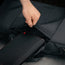 Large exterior pocket on the Black Trifold Canvas Suit Carrier / Garment Bag