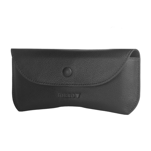 Black Leather Sunglasses Case