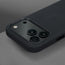 Camera lip on the Black Woven Fabric Bumper Case for iPhone 17 Pro Max