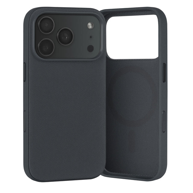 Black Woven Fabric Bumper Case for iPhone 17 Pro Max