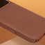 Close up of the Brown Woven Fabric Bumper Case for iPhone 17 Pro Max