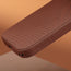 Brown Woven Fabric Bumper Case for iPhone 17 Pro Max